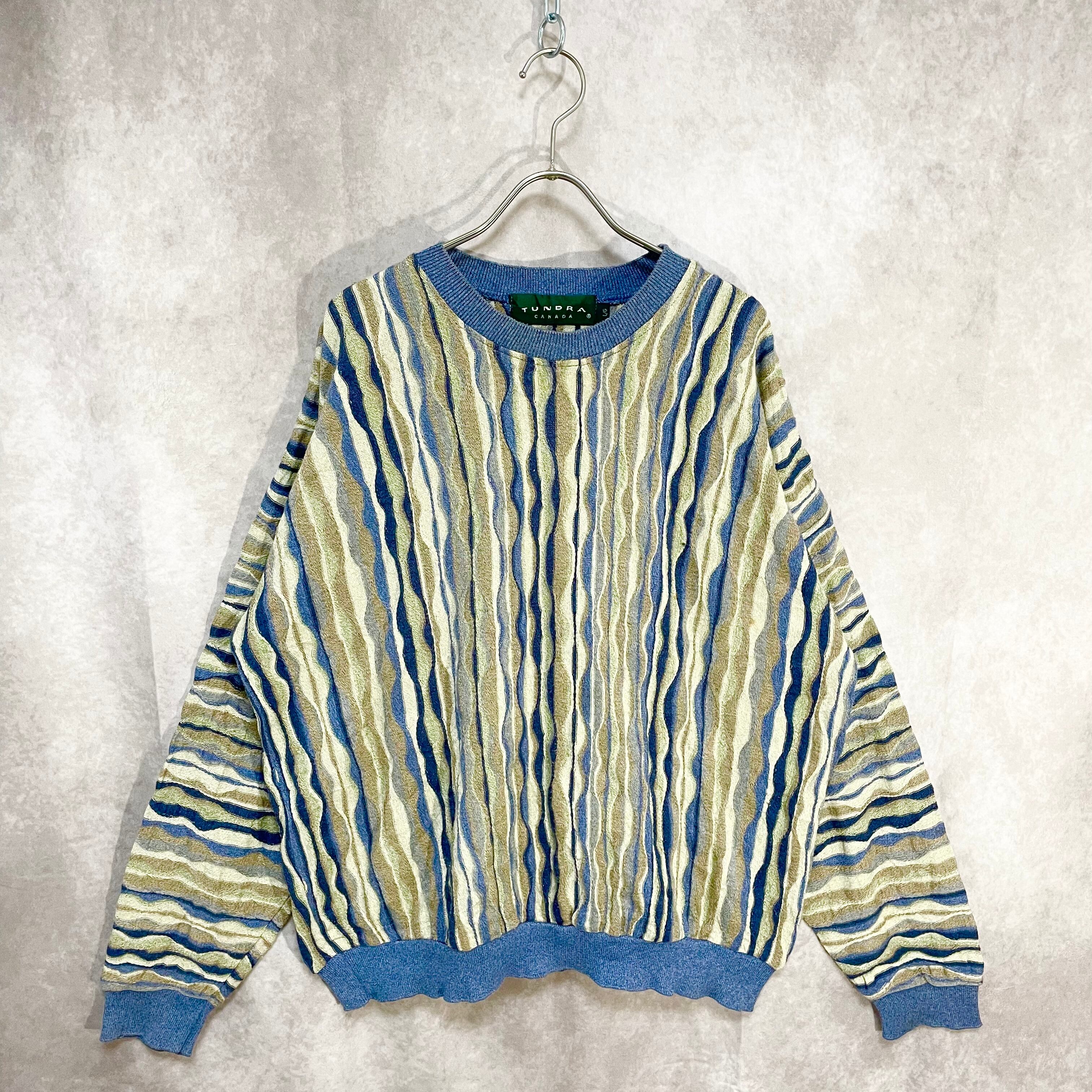 TUNDRA coogi like 3D knit カナダ製 | 古着屋adm 音楽と古着