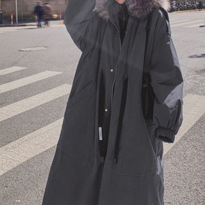 ファー付き ロングコート M 5col 250453