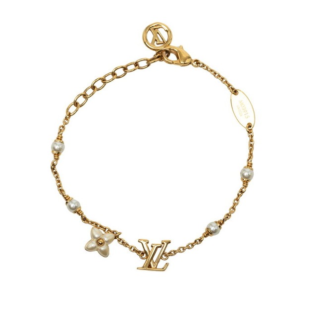 ルイ ヴィトン ブレスレット LV フローラグラム XS ブレスレット M03915 ゴールド メッキ レディース LOUIS VUITTON 【中古】
