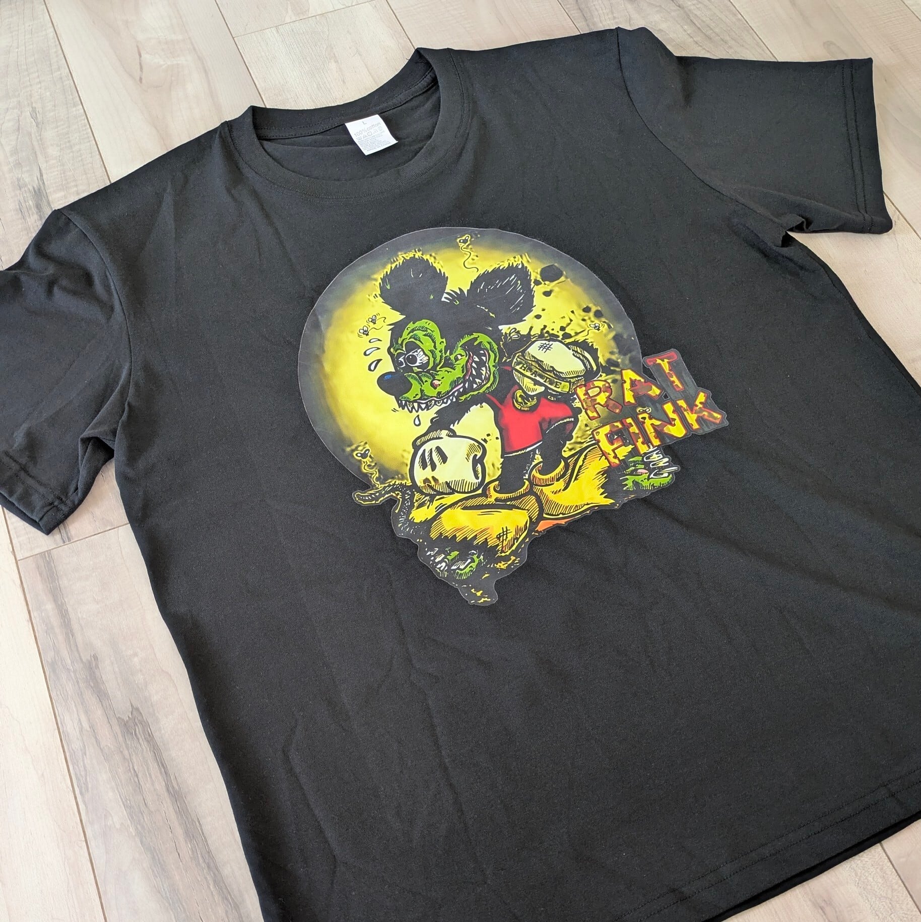 【 RATFINK（ ラットフィンク ) 】ミッ◯ーパロT / Tシャツ / BLACK〚アメリカン雑貨 アメトイ〛