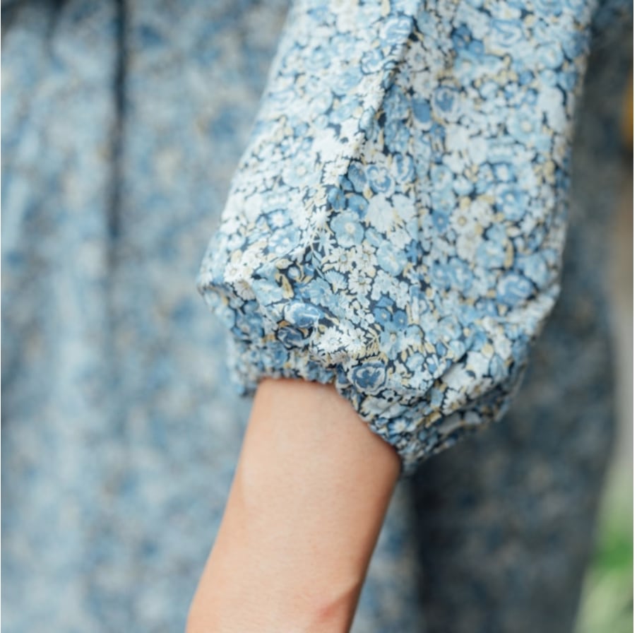 KAPPOU-GI / LIBERTY Chive (blue) | エプロン商会