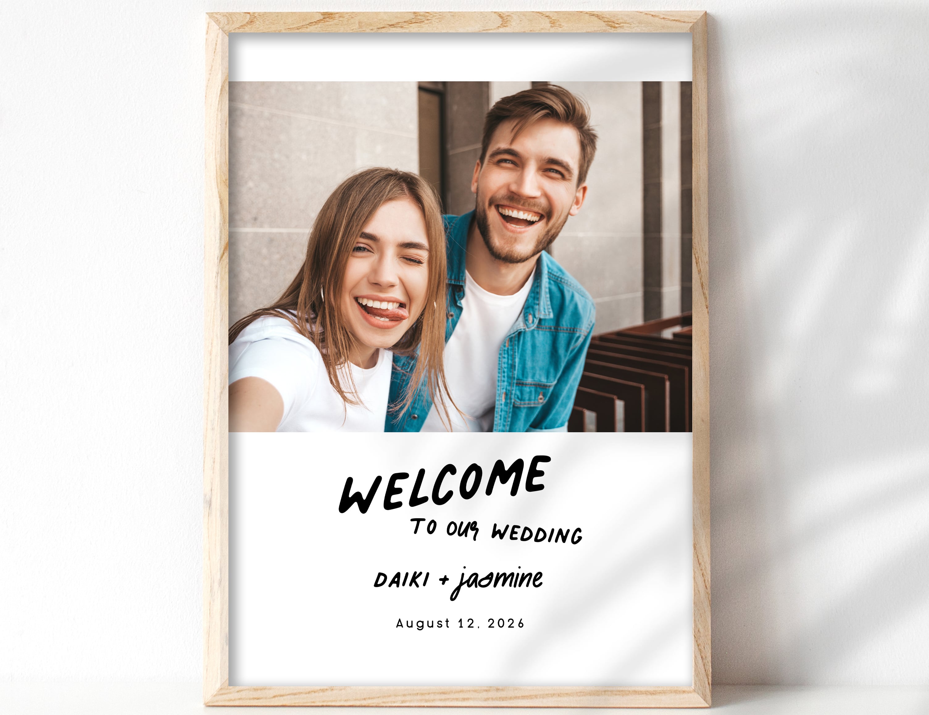 写真ウェルカムボード【モノクロポップ】 | DIY store PBW