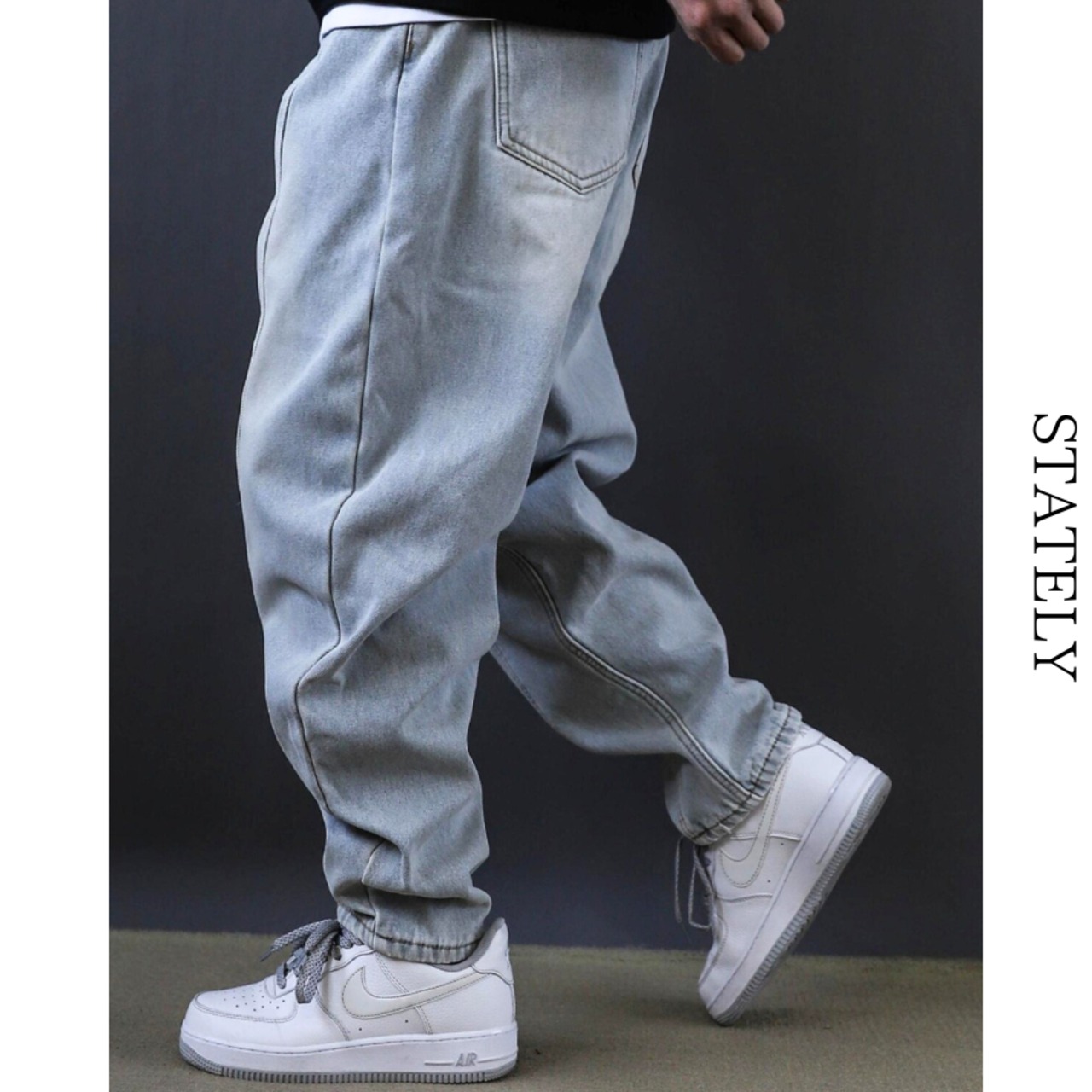 ヴィンテージウォッシュ Jogger Denim Pants_B124・画像5