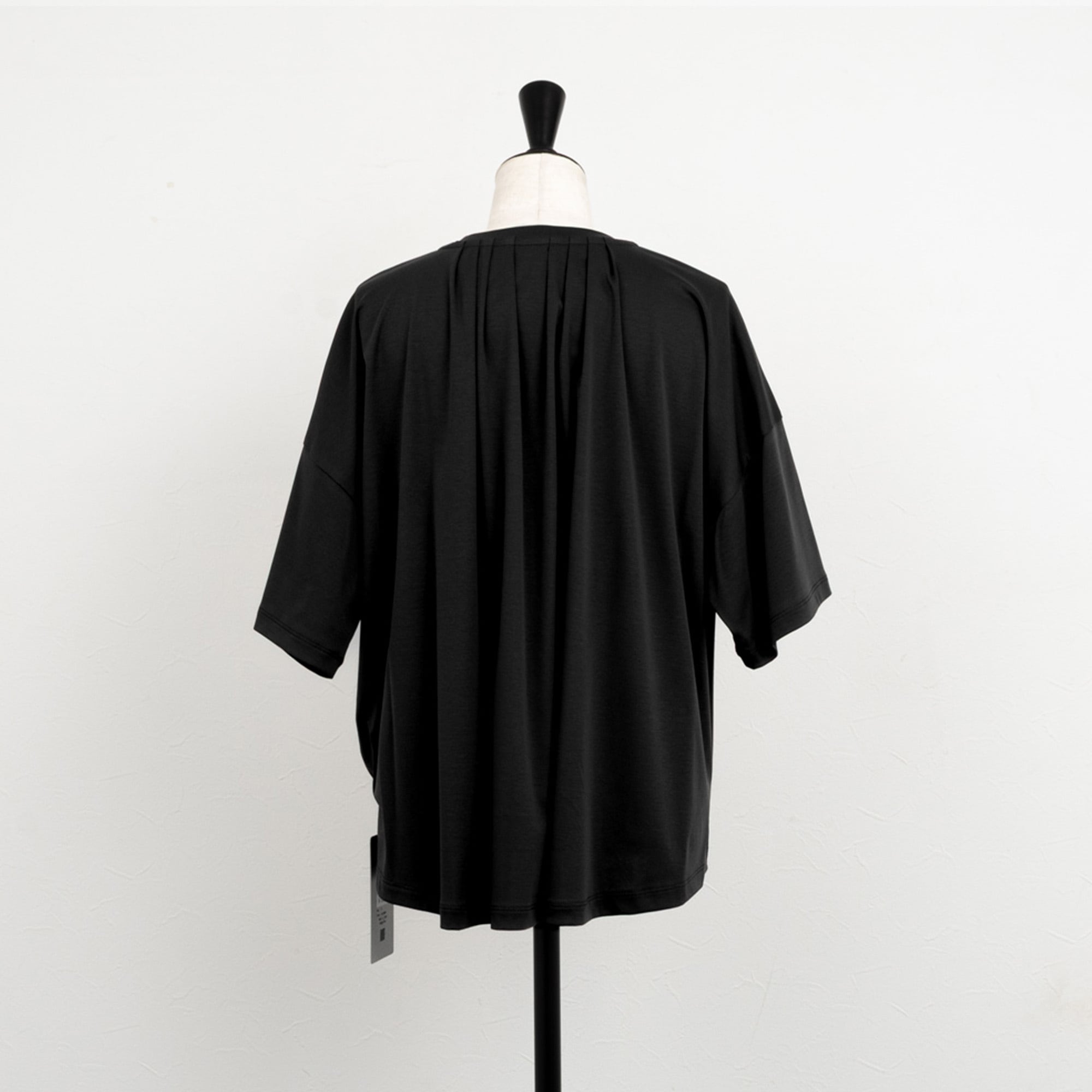 Maglia Plus／マリアプラス】マーセライズコットンタックデザインT