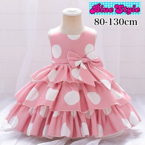 キッズドレス 発表会 子供ドレス ショート ミディアム おしゃれ 結婚式 水玉