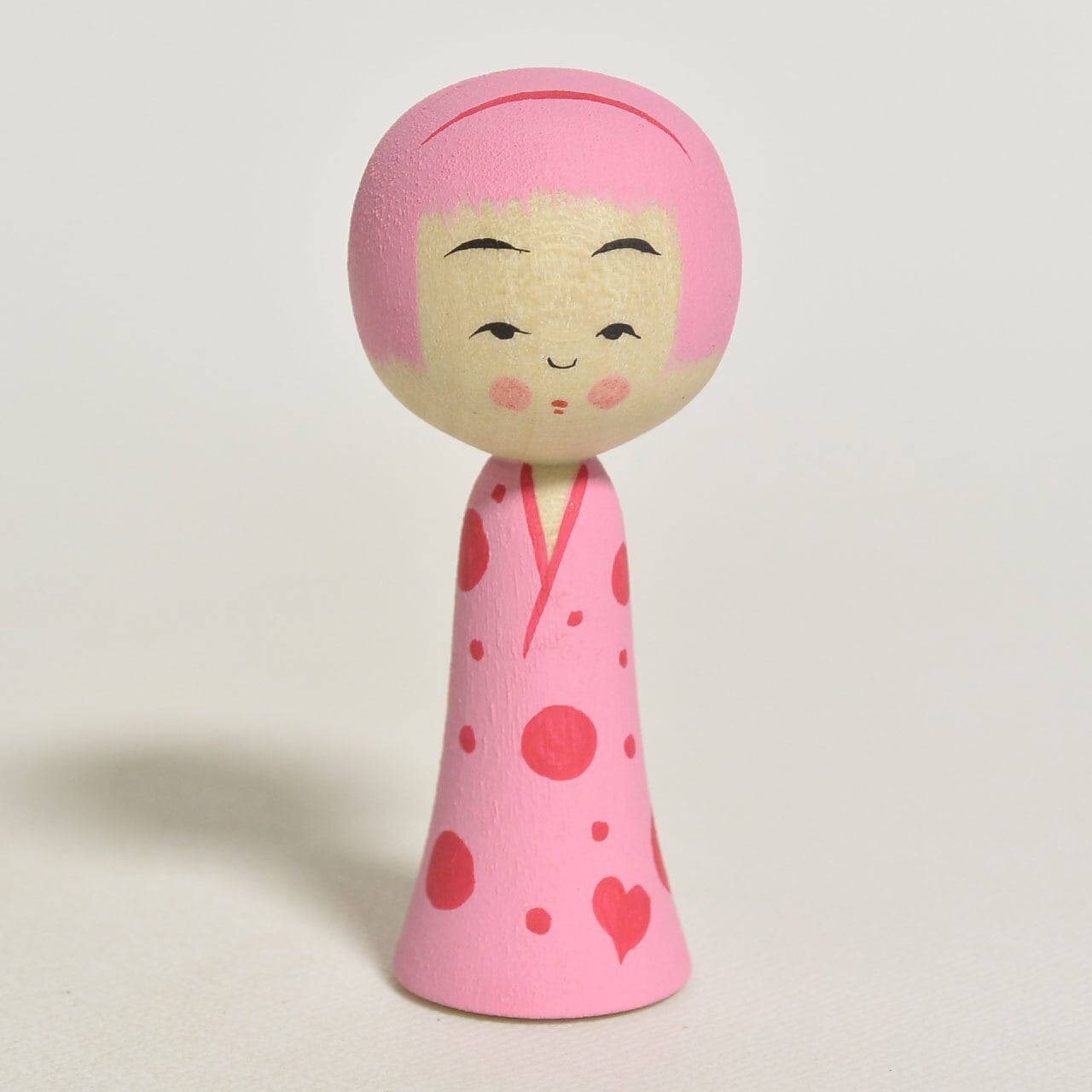 ミニ百想こけし 約2寸 約6cm 鈴木明 工人（作並系）#2435 | コケシア