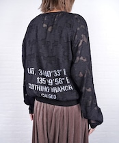 【直営限定ITEM】オパールシフォンフラワーTOPS CQ-47120H