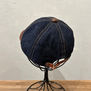 HIGHER SELVEDGE DENIM × LEATHER BRIM CAP