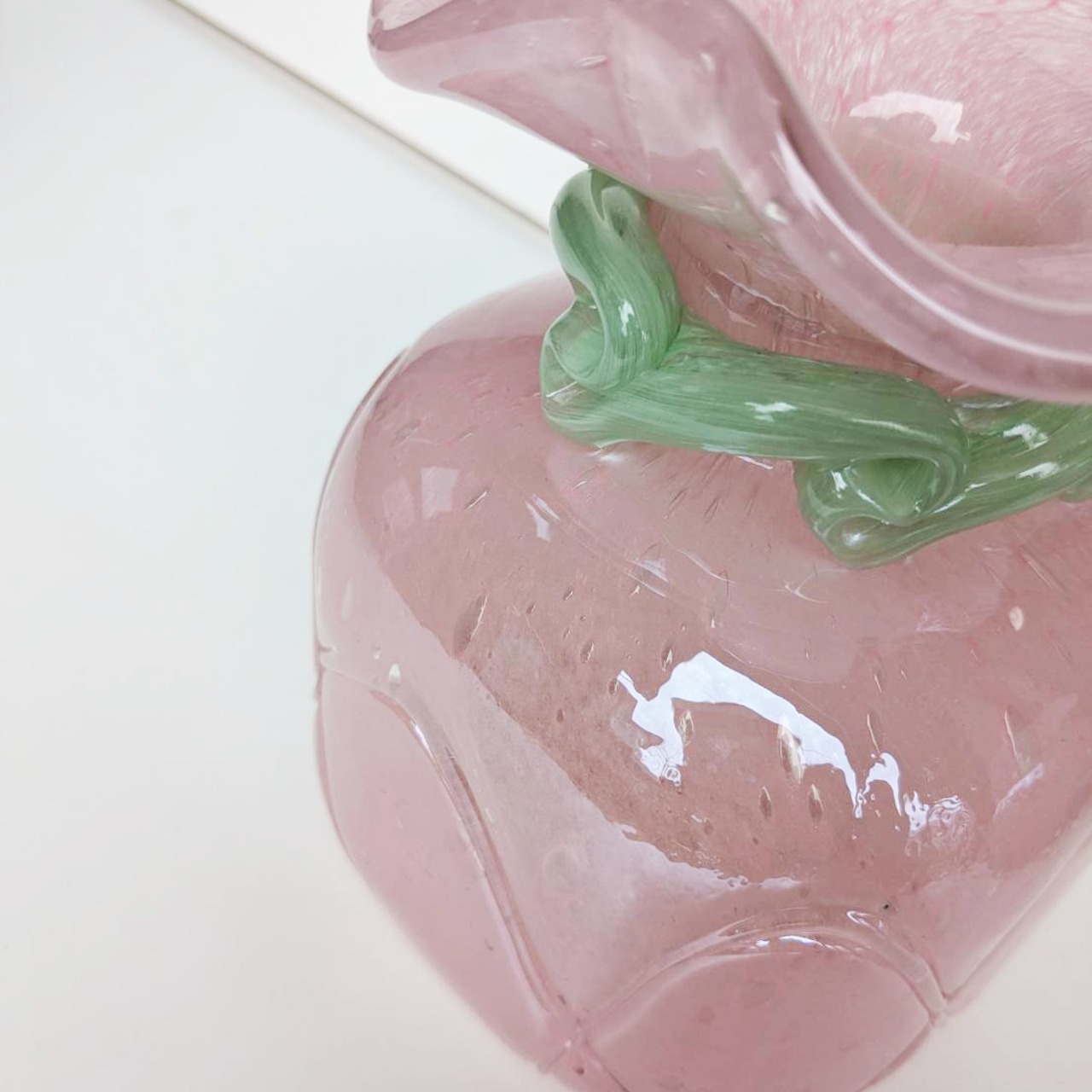 flower vase 【pink ribbon ﾋﾟﾝｸﾘﾎﾞﾝ】【Sサイズ】花瓶／フラワーベース - 9