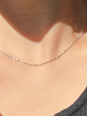 1mm glitter necklace