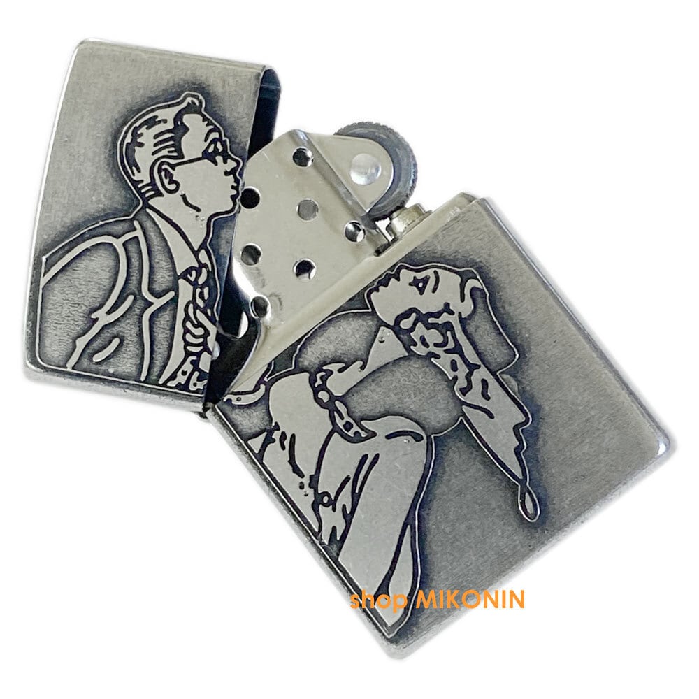 ZIPPO キス クラシックメタル SV クローム ユーズド仕上げ ウィンディ