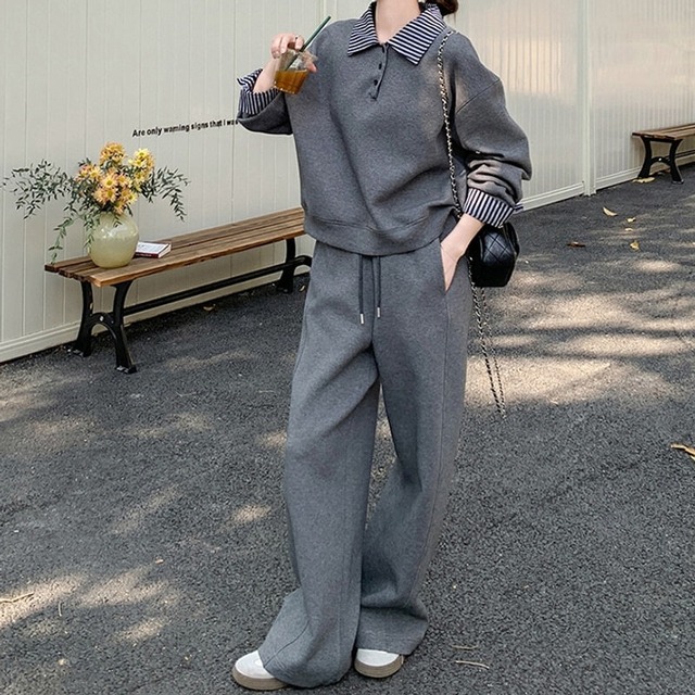 SET◆Polo sweat setup　B3326