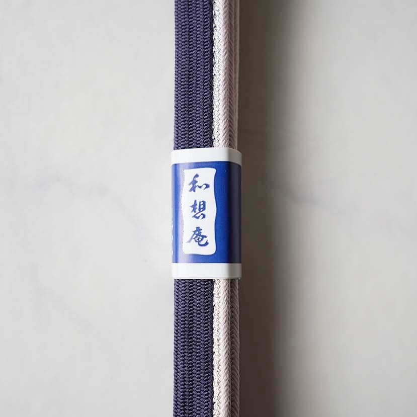 【衿秀・帯締め】葡萄色×薄桜×銀 肩耳高麗組 撚り房帯締め 260912㊽