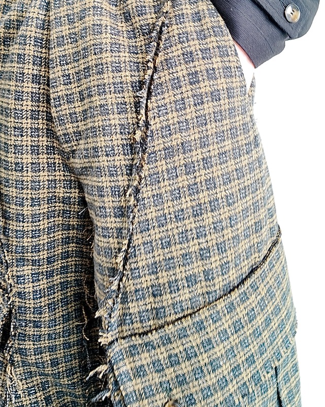 【26/AW STRONGTHE】MOSS / LAYERED POUCH CARGO PANTS