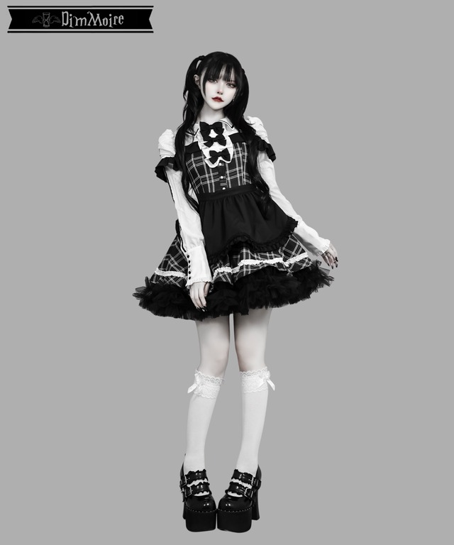 お嬢様の従愛ワンピース【チェック&White】