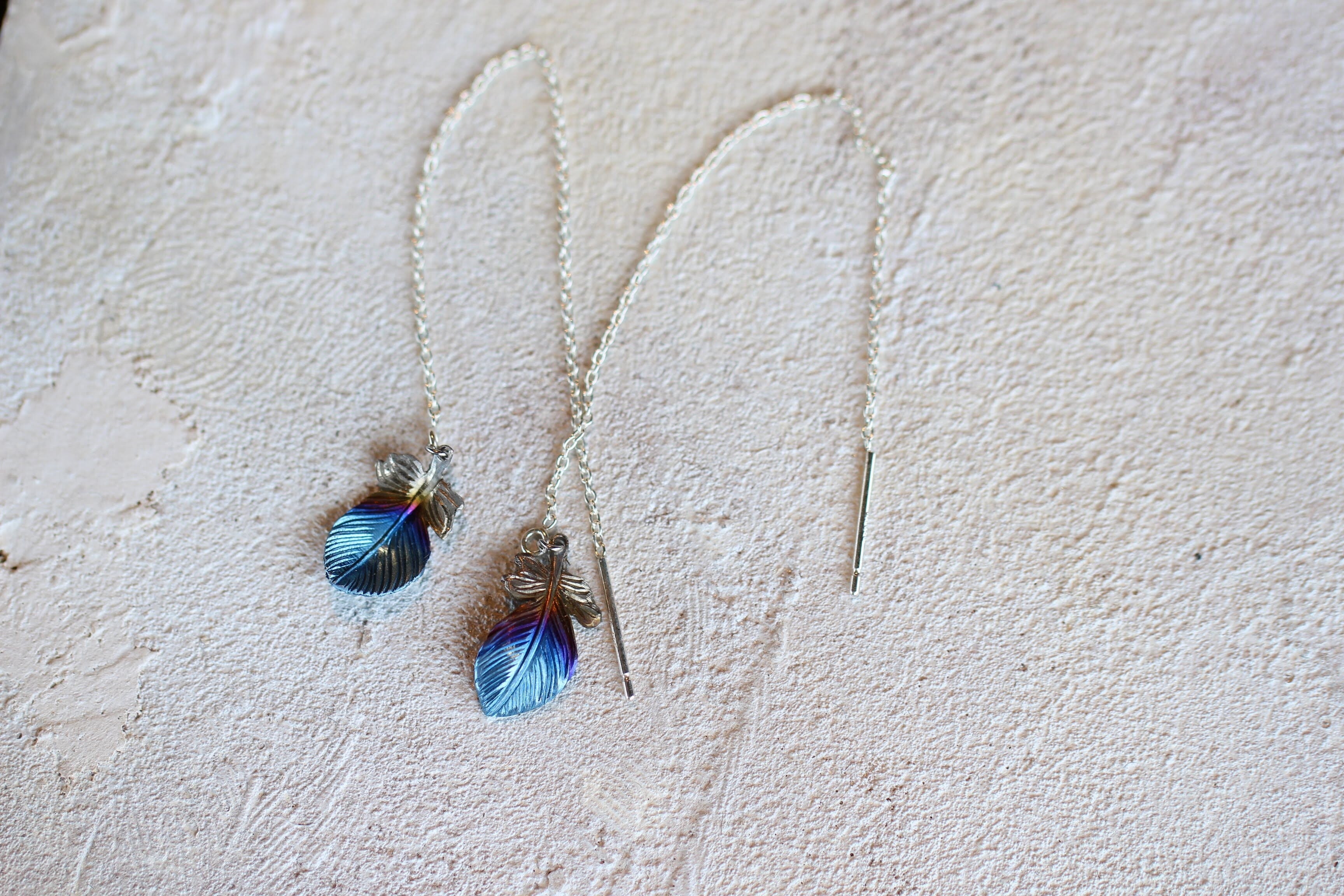 チタンフェザーアメリカンピアス | luckyfeather