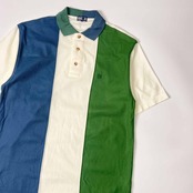 DAKS ダックス ボーダー風 半袖 ポロシャツ M/マルチ メンズ CHOYA