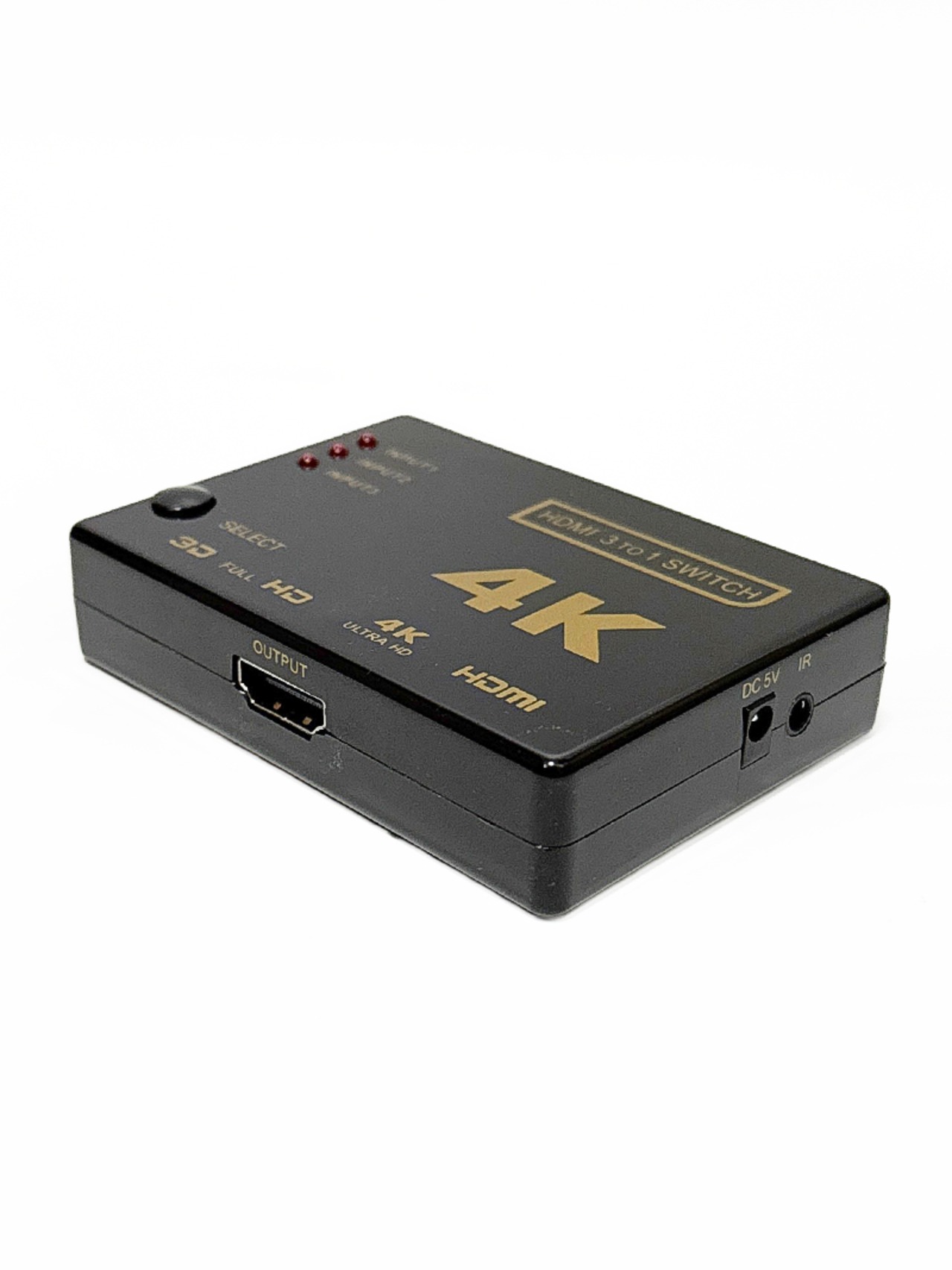 HDMI 切替器 分配器 3入力1出力 4K セレクター 1080p 3DフルHD リモコン付き DVD機器/PC/PS4等