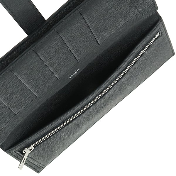 Used HERMES エルメス ベアンスフレ 長財布 ノワール ブラック