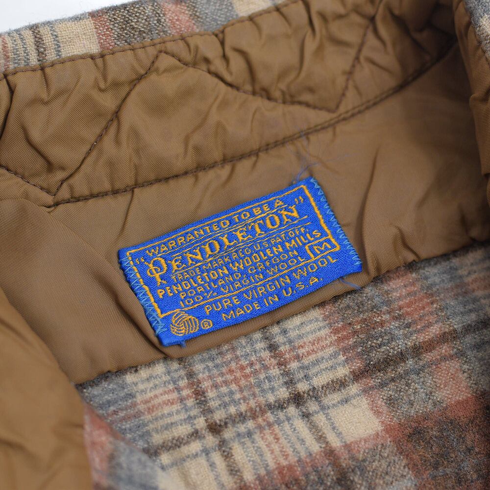 70s～ PENDLETON ペンドルトン ウール チェックシャツ ベージュ