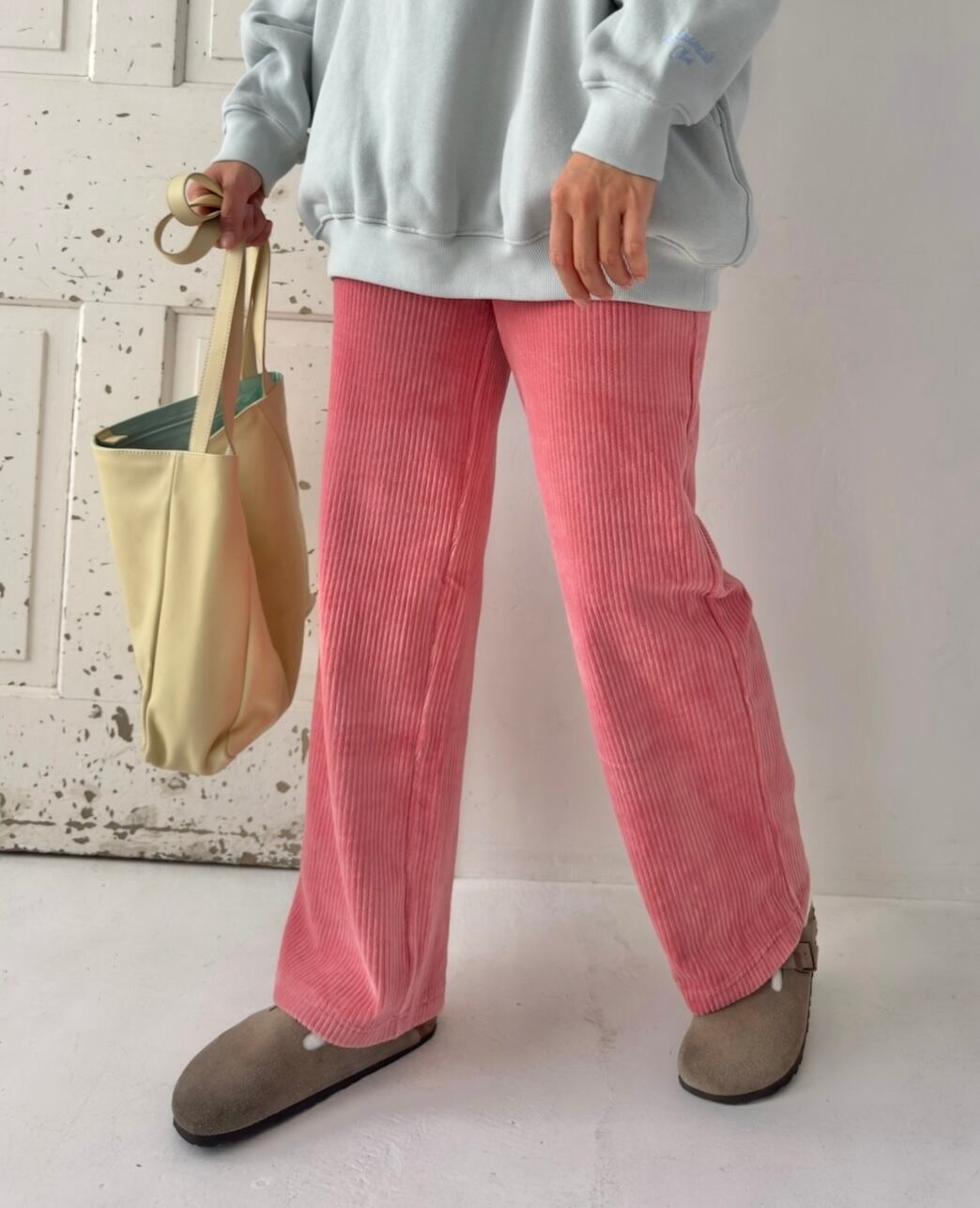quilting pants pink | ayakawasaki