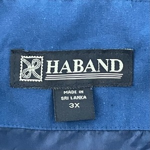 【HABAND】ダービージャケット カップインショルダー ブルゾン ジャケット 3X オーバーサイズ us古着