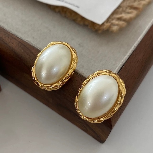gold pearl pierce K894