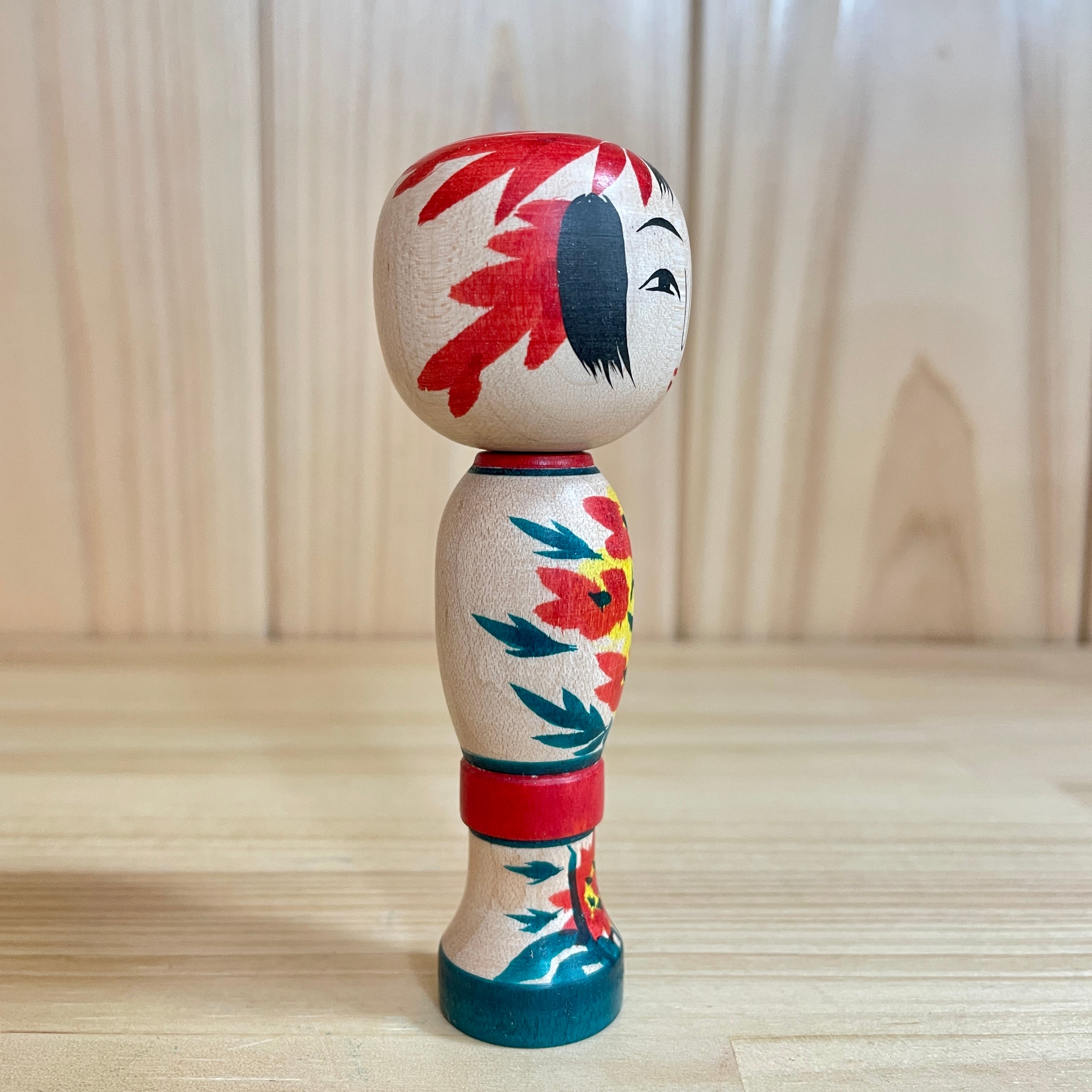 田中恵治工人：蔵王高湯系】 こけし 栄治郎型：約9cm N8KT-141