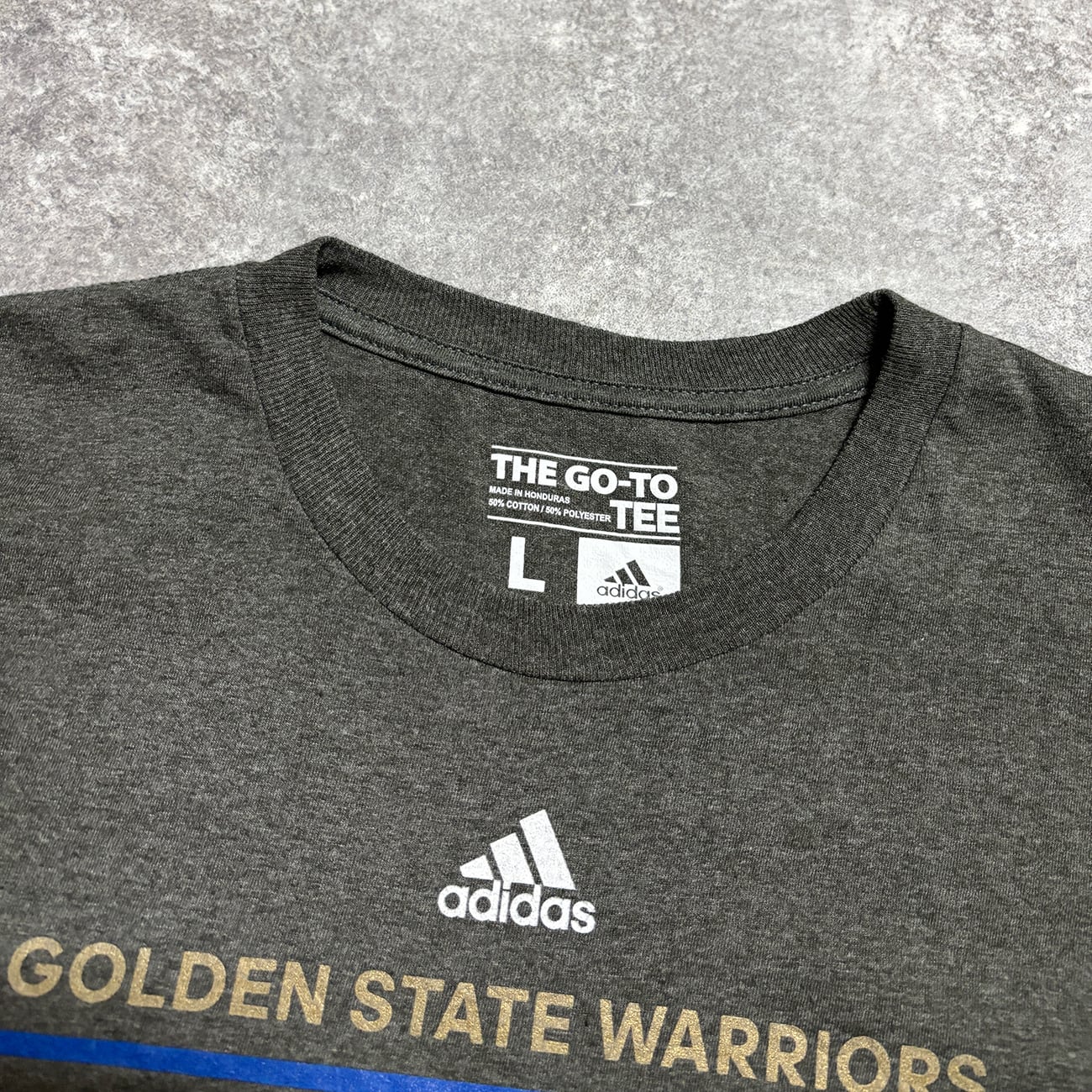 Golden State Warriors -2015 NBA CHAMPS- Printed T-Shirt. adidas