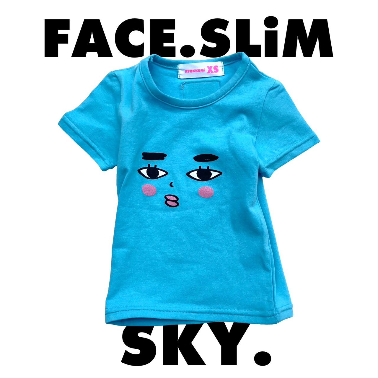FACE SLIM T - Sky