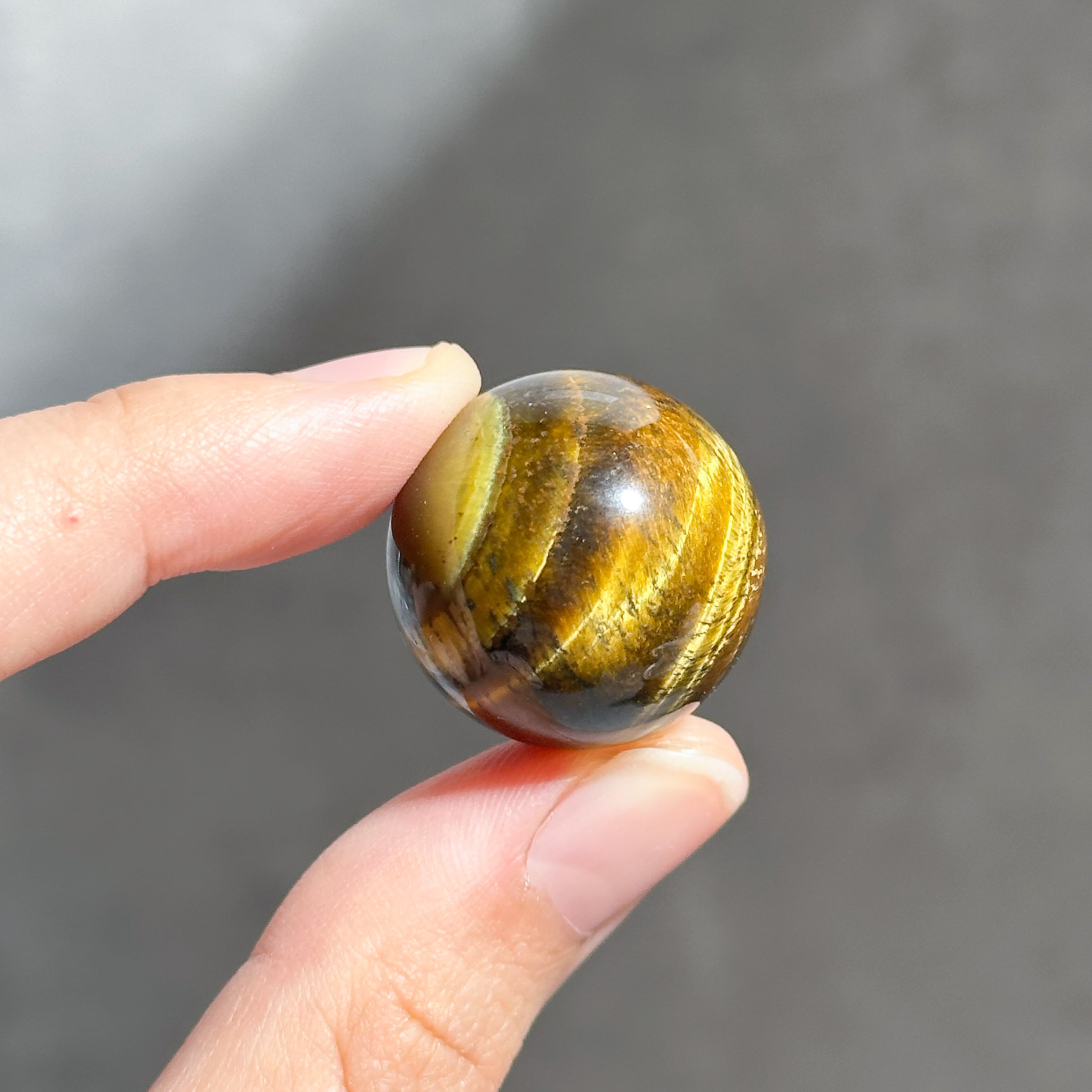 タイガーアイ スフィア（丸玉）54◇ Tiger's eye ◇天然石・鉱物