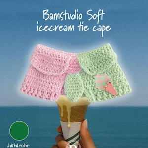 予約【Bam’studio】ICECREAM tie Cape (strawberry melon)