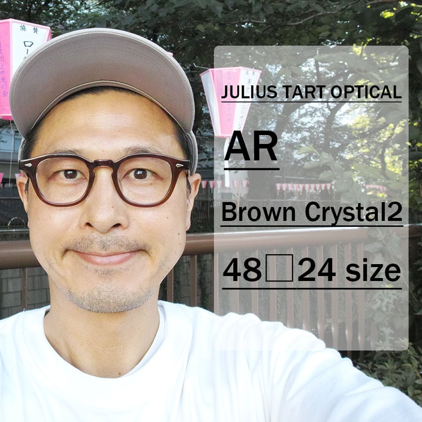 JULIUS TART OPTICAL / AR / ブリッジ:24mm / BROWN CRYSTAL 2