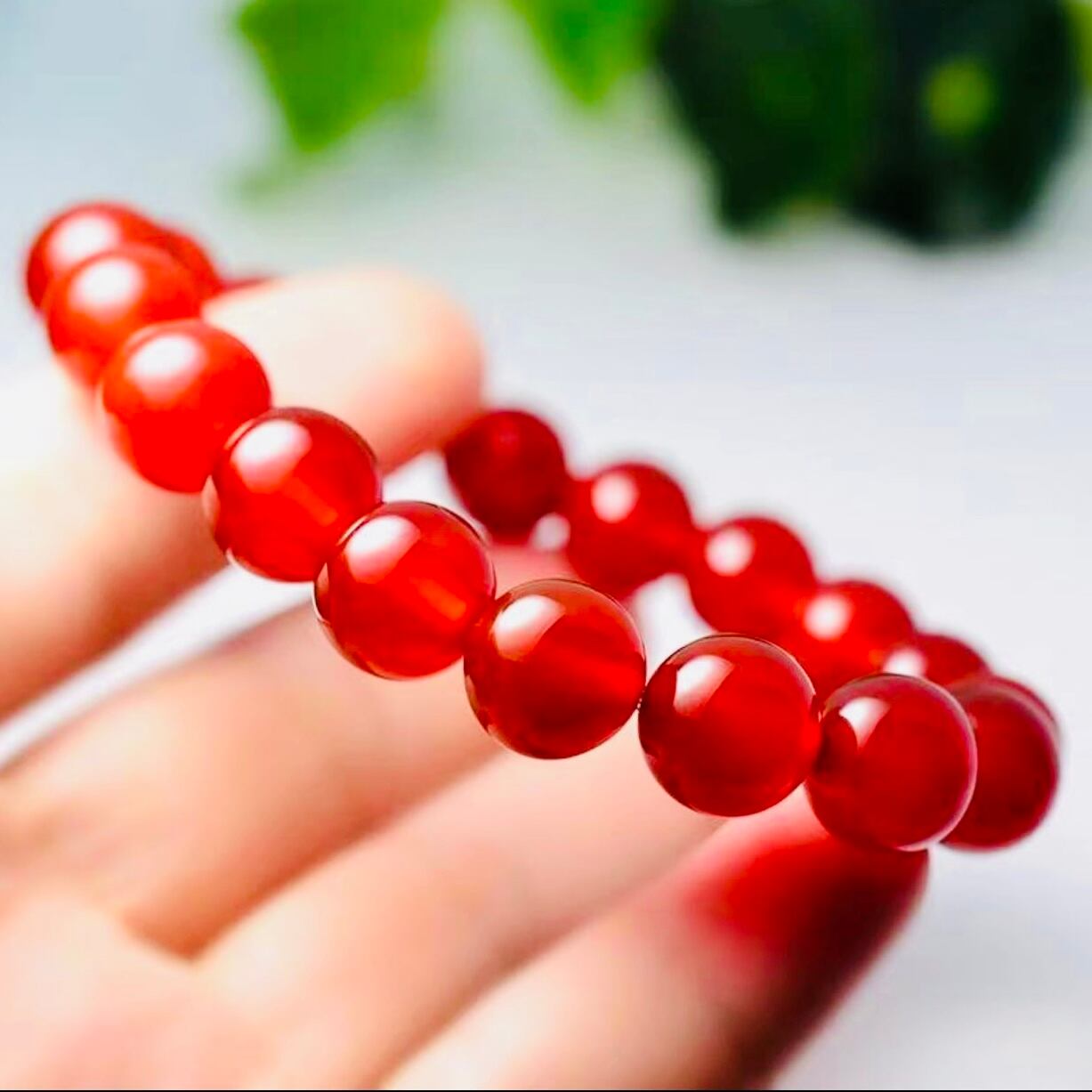 【宝石】冰紅玉石ブレスレット 1つ 名称】冰紅玉石ブレスレット 1つ | 五福茶荘