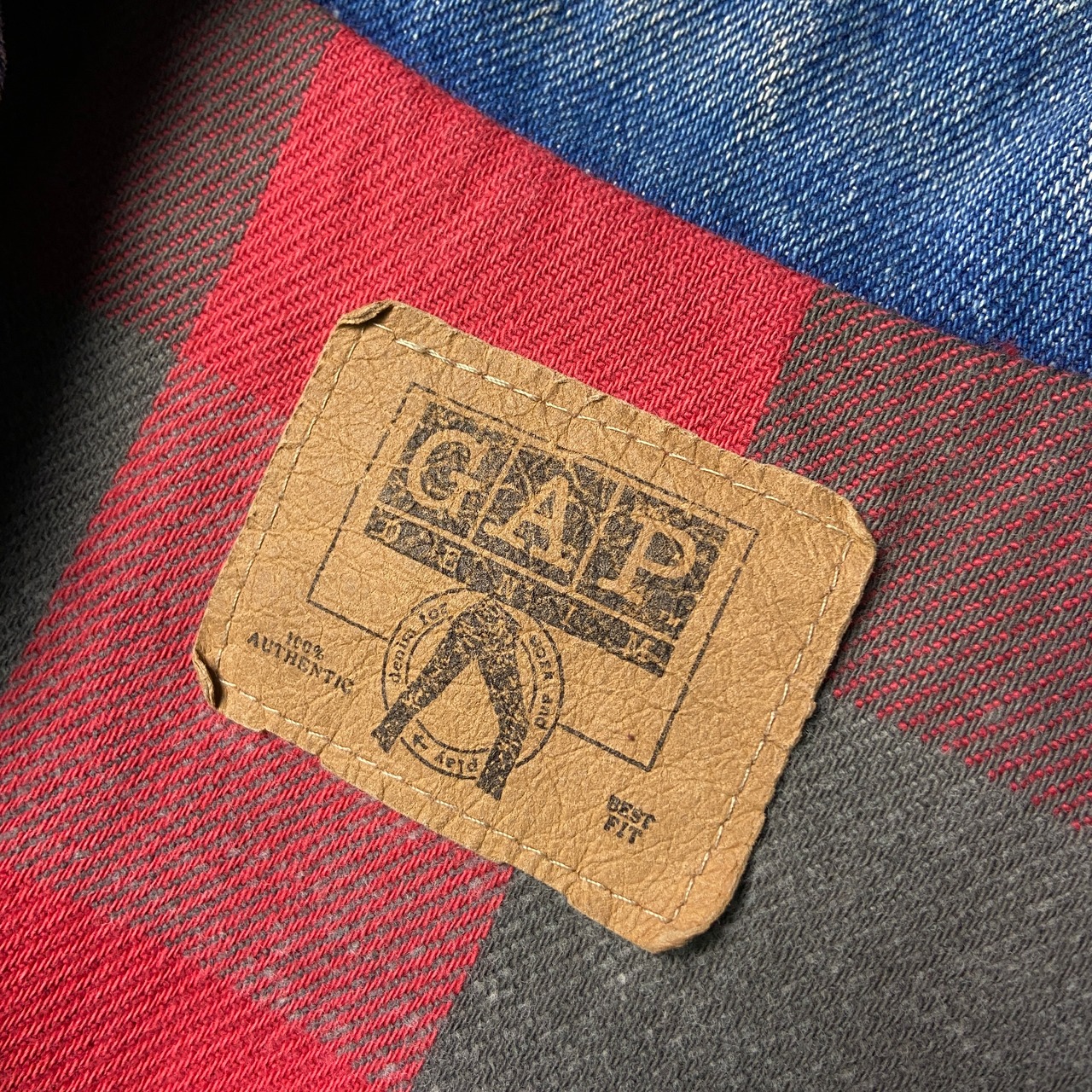 90年代 USA製 OLD GAP DENIM オールドギャップ デニムジャケット ネル