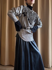 flower motif feminine mode tops-5140-2