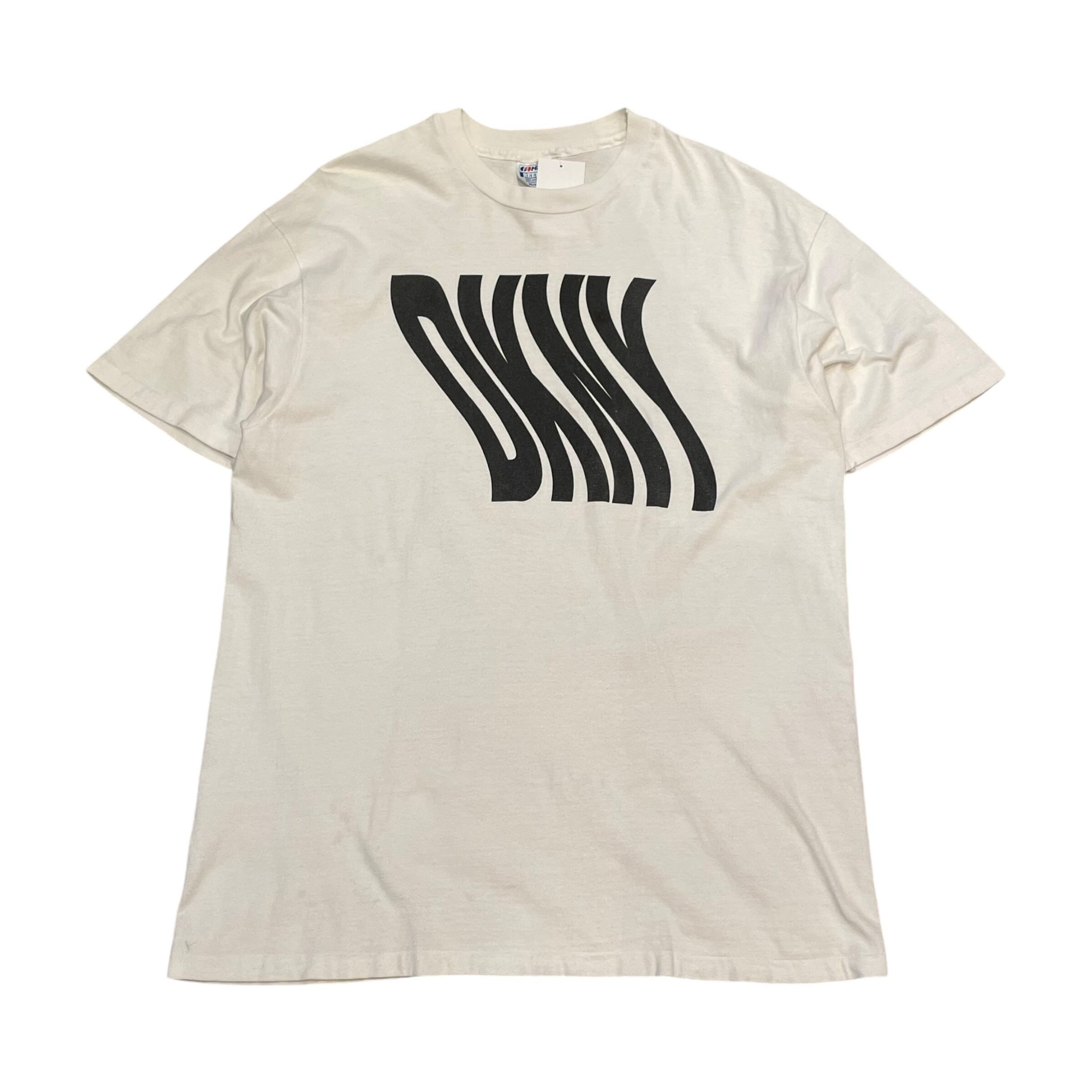 ~90s DKNY wave logo T-shirt