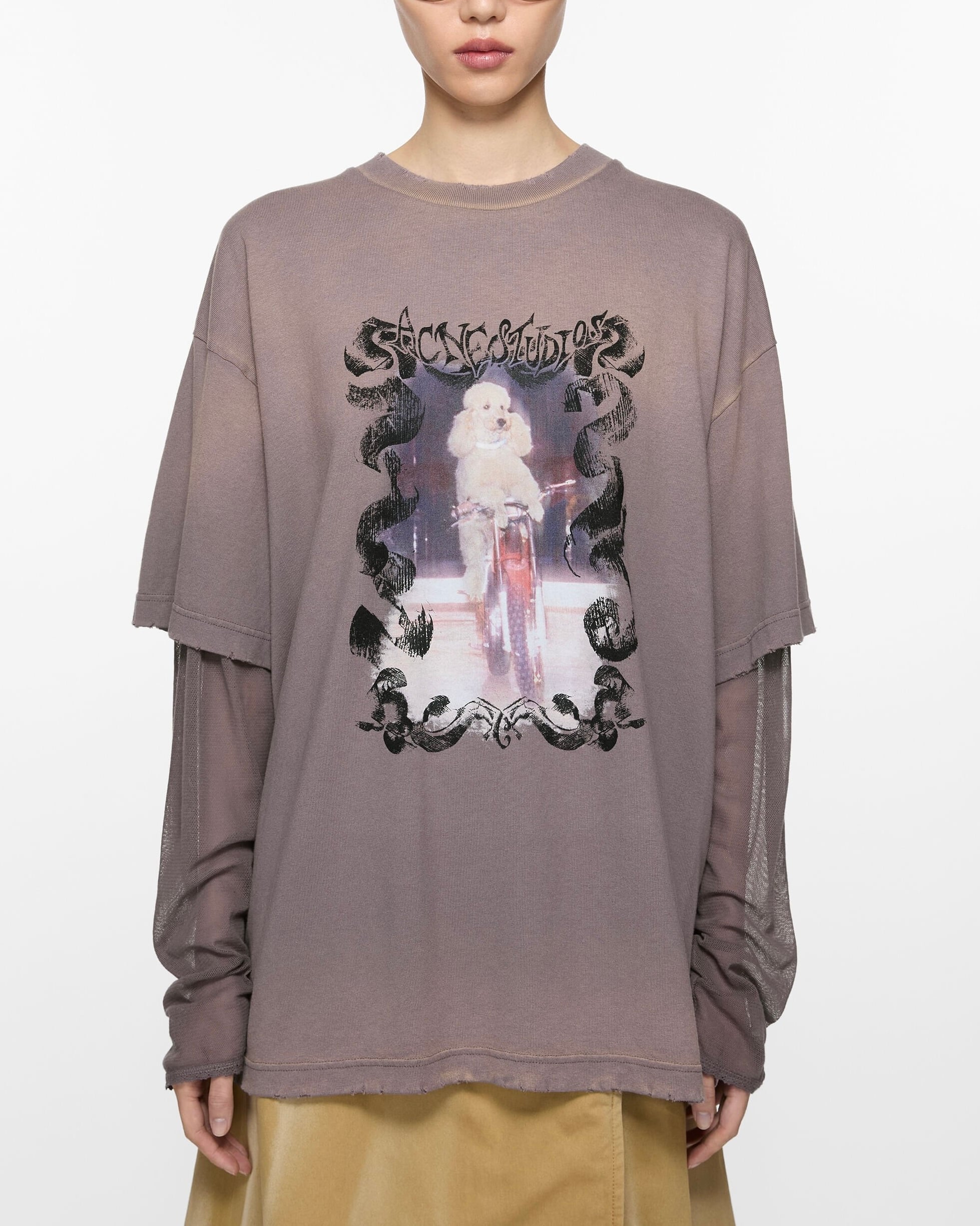 ACNE STUDIOS 】レイヤードプリントTシャツ | idealclasse ACNE STUDIOS 】レイヤードプリントTシャツ | idealclasse