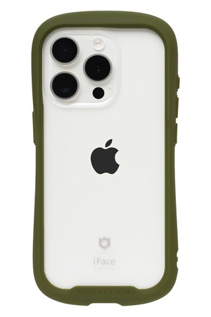 【新着特価】iFace Reflection iPhone 15 Pro ケース クリア 強化ガラス (カーキ)【アイフェイス アイフォン15pro 用 iphone15プロ 用 カバー 韓国 耐衝撃 透明 ストラップホール】