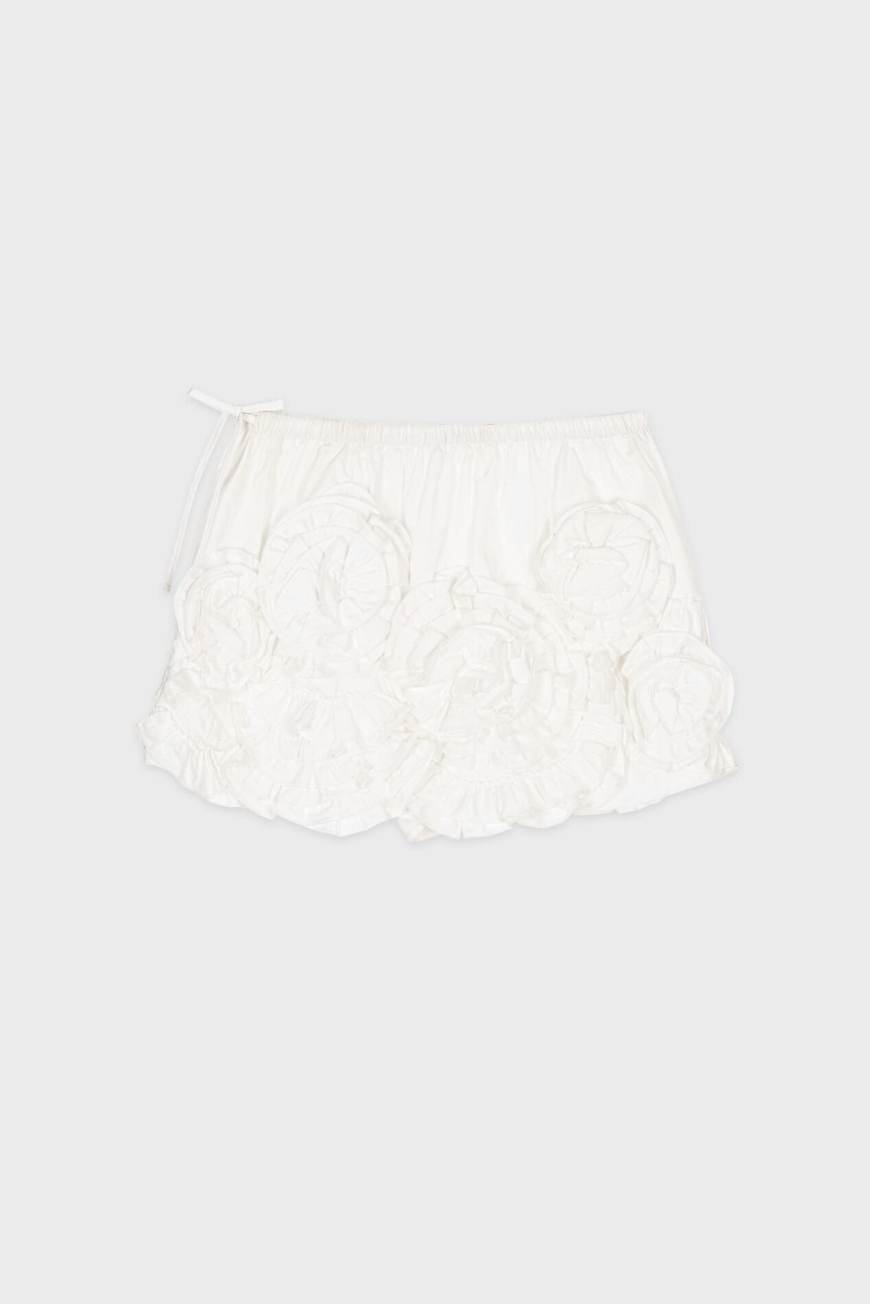 SINOON] Rose Frill Mini Skirt (White) 正規品 韓国ブランド 韓国通販