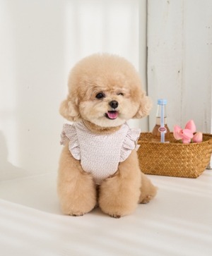 SM/即納【Mabellefifi】Adorable Reversible Poncho Haness (Beige)