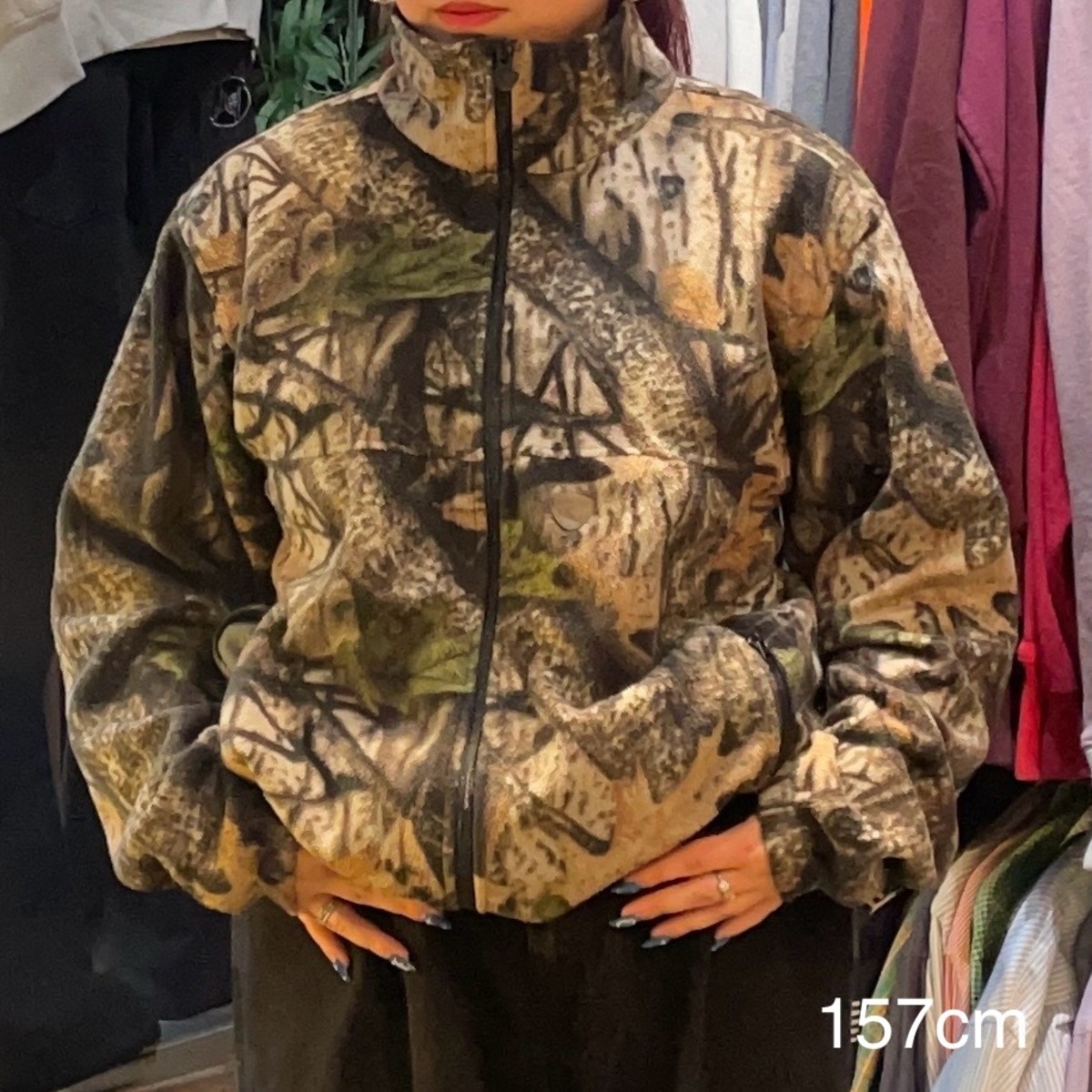 WOODN TRAIL フリースジャケット リアルツリーカモ S | 古着屋OLDGREEN