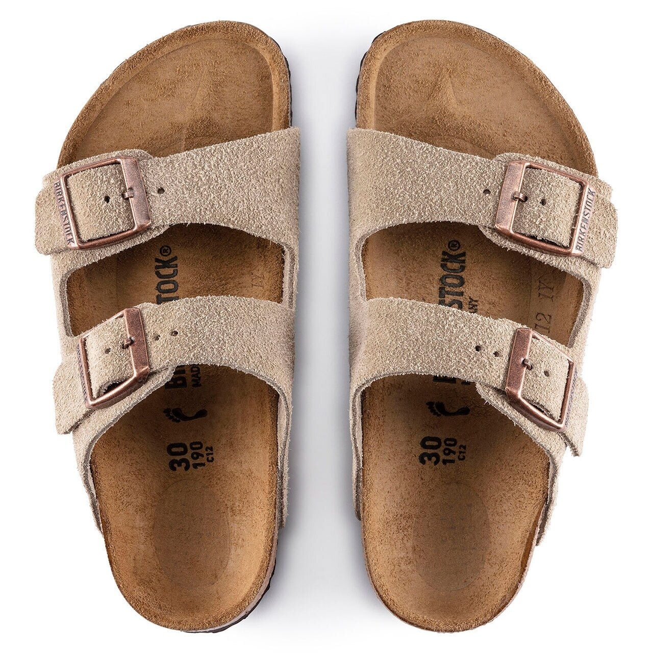 ［BIRKENSTOCK］Arizona／アリゾナ Kids Suede (26-35)｜Taupe