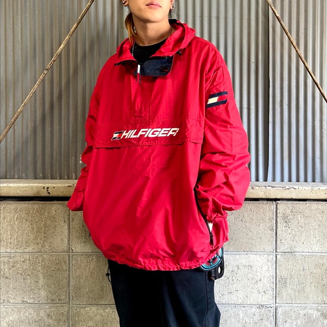 90年代 TOMMY HILFIGER トミーヒルフィガー ナイロン アノラック 