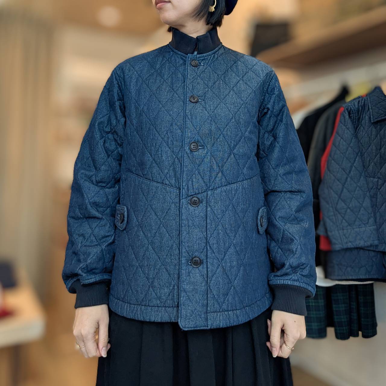 【期間限定セール】TIGRE BROCANTE キルティングジャケット TIGRE BROCANTE(ティグルブロカンテ)スタンドリブカラーキルティング