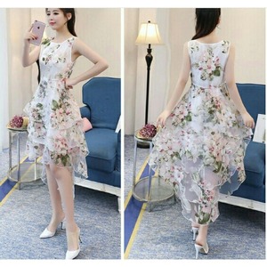 ★送料無料★9号(M)☆ラウンドネックフィッシュテ－ルワンピ[OPN3408]