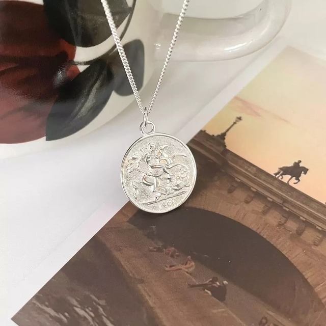 S925 horse coin necklace(N212)