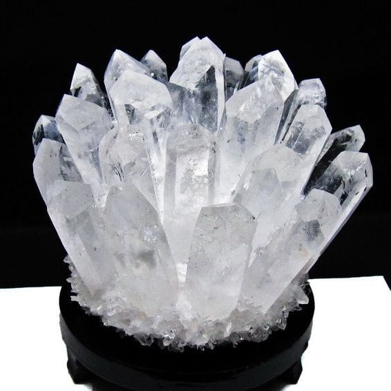 1.8Kg 水晶 クラスター 水晶 原石 台座付属 一点物 182-8377