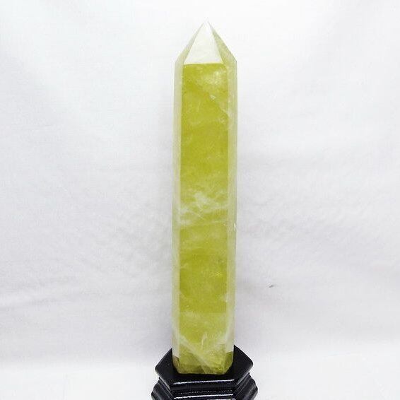 1.6Kg シトリン 六角柱 シトリンクォーツ ポイント 台座付属 一点物 152-4165