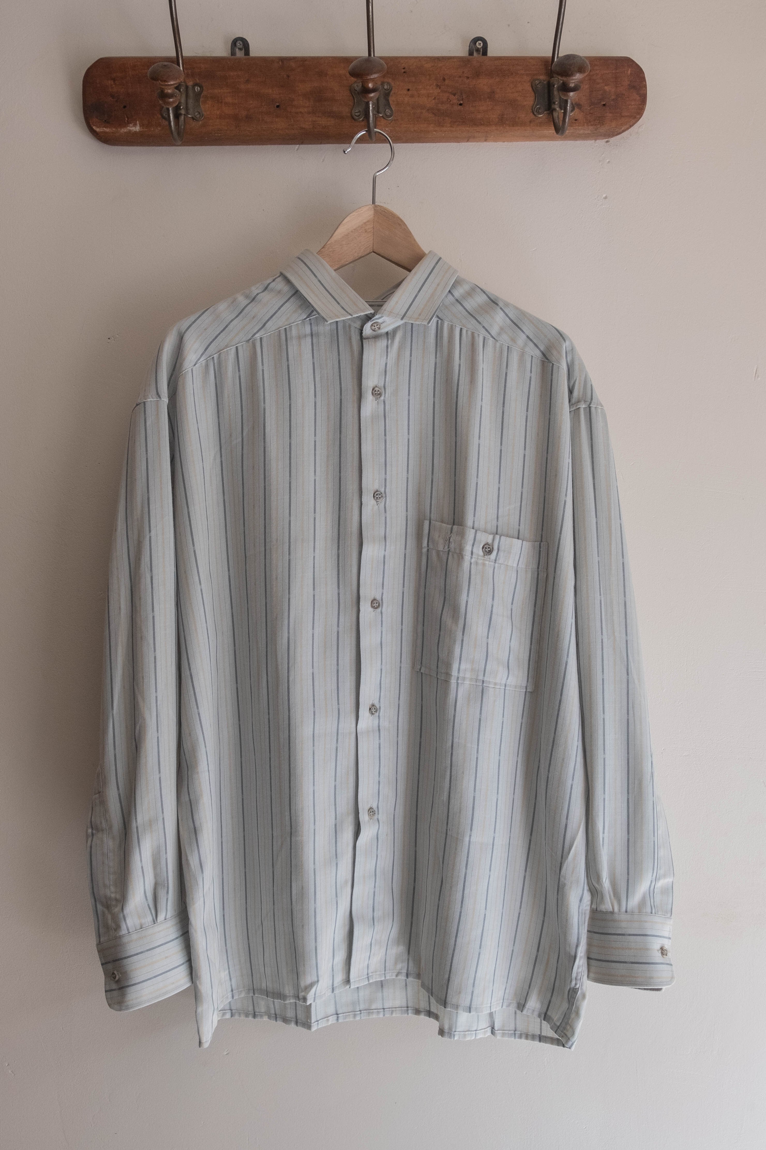 1980-90s YVES SAINT LAURENT L/Sシャツ deadstock 3 | militaria & encore